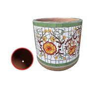 YRYRYW Hand-Painted Colorful Classical Planter Ceramic Plant PotLarge Flower PotFlowerpot Garden Balcony Decoration Bonsai Pot Rural Outdoor Courtyard Flowerpot Household faucets
