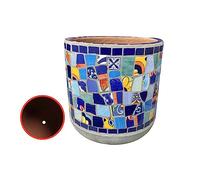 YRYRYW Hand-Painted Colorful Classical Planter Ceramic Plant PotLarge Flower PotFlowerpot Garden Balcony Decoration Bonsai Pot Rural Outdoor Courtyard Flowerpot Household faucets