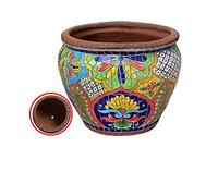 YRYRYW Hand-Painted Colorful Classical Planter Ceramic Plant PotLarge Flower PotFlowerpot Garden Balcony Decoration Bonsai Pot Rural Outdoor Courtyard Flowerpot Household faucets