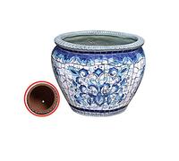 YRYRYW Hand-Painted Colorful Classical Planter Ceramic Plant PotLarge Flower PotFlowerpot Garden Balcony Decoration Bonsai Pot Rural Outdoor Courtyard Flowerpot Household faucets