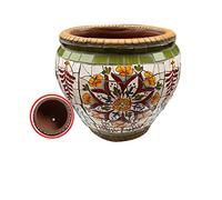 YRYRYW Hand-Painted Colorful Classical Planter Ceramic Plant PotLarge Flower PotFlowerpot Garden Balcony Decoration Bonsai Pot Rural Outdoor Courtyard Flowerpot Household faucets
