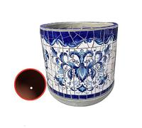 YRYRYW Hand-Painted Colorful Classical Planter Ceramic Plant PotLarge Flower PotFlowerpot Garden Balcony Decoration Bonsai Pot Rural Outdoor Courtyard Flowerpot Household faucets
