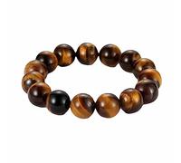 YRYRYW Jewellery Bracelet 10/12/14/6/8 mm Tiger's Eye for Him and Her, Pearl Bracelet, Gift for Men, Made of Real Natural Stones, 19 cm Household faucets