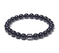 YRYRYW Jewellery Bracelet Delicate Elegant for Him and Her, Natural Stone Friendship Bracelets, 8 mm, Great Gift Idea, Handmade - 21.5 cm Household faucets