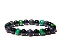 YRYRYW Jewellery Bracelets 8 mm Natural Stone Delicate Elegant for Him and Her, Chakra Bracelet, Handmade - 20.8 cm Household faucets
