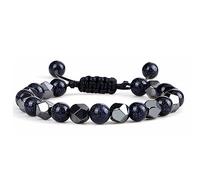 YRYRYW Jewellery Bracelets 8 mm Natural Stone Delicate Elegant Woven for Him and Her, Stretch Bead Bracelets, Handmade Household faucets