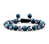 YRYRYW Jewellery Bracelets 8 mm Natural Stone Delicate Elegant Woven for Him and Her, Stretch Bead Bracelets, Handmade Household faucets