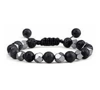YRYRYW Jewellery Bracelets 8 mm Natural Stone Delicate Elegant Woven for Him and Her, Stretch Bead Bracelets, Handmade Household faucets
