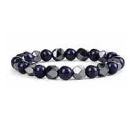 YRYRYW Jewellery Bracelets 8 mm Natural Stone Delicate Elegant Woven for Him and Her, Stretch Bead Bracelets, Handmade Household faucets