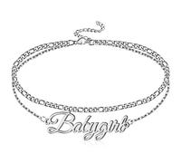 YRYRYW Jewellery Bracelets Adjustable 2 Layers with Name for Him and Her, Natural Stone Women's Yoga Bracelet, Great Gift Idea, Handmade Household faucets