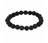 YRYRYW Jewellery Lava Stone Bracelet for Him and Her, Real Natural Stone Beads Bracelets 10/12/14/6/8 mm, for Men and Women - 19 cm Household faucets