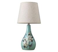 YRYRYW lamp Ceramic Table lamp Ceramic Table Lamps Bedroom Bedside Table Desk Lamp Chinese Hand-Painted Flowers Warm Traditional Table Lamp for Living Room for Any Room in Home Lamps lamp Household