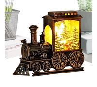 YRYRYW LED Christmas Train, Light Up Christmas Train Resin Figurine, Holiday Decor Battery-Operated LED Christmas Train for Parties, Desks, Bedrooms Festivals Decor Household faucets