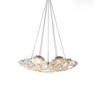 YRYRYW LED Nordic Post- Glass Chandelier, Creative Personality Art Chandelier,For Living Room Dining Room Bedroom Bedside Bar Dining Table-Gold. 60 * 150cm Household faucets