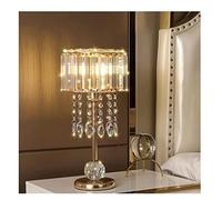 YRYRYW Light Bedside Table Lamp Touch Control Crystal Table Lamp Bedside Lamp Decorative Nightstand Lamp with Elegant Lamp Shade for Living Room Bedroom Nightstand Lamp for Bedroom Light Household