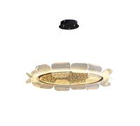 YRYRYW Light Luxury Dining Room Lamp,For Living Room Bedroom,Acrylic Petal Smart Lamp,LED Nordic Creative Chandelier-Three-color light change 60 * 150cm Household faucets