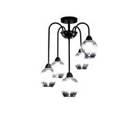 YRYRYW Living Room Dining Room Bedroom Room Study Bar Table Lamp,E27 Nordic Light Luxury Chandelier, Creative All-match Chandelier-The soot cover is facing down 50 * 67cm Household faucets