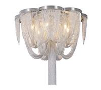 YRYRYW Loft Apartment Duplex Living Room Banquet Hall Bedroom Dining Room Lamp,E14 Post- Tassel Chandelier,Nordic Personality Light Luxury Ceiling Lamp-The suction ceiling 68cm diameter Household