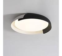 YRYRYW Luxury Black LED Ceiling Light with Three-Color Dimming and Flush Mount Panel - Bedroom Lighting Solution Household faucets