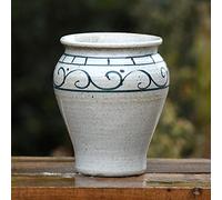 YRYRYW Meaty Flowerpot Round Mouth Creative Hand-painted Ceramic Flowerpot Desktop High Temperature Firing Blue And White Living Room Furnishings Household faucets