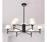 YRYRYW Molecular Lamp,Creative Magic Beans During Lamp,Gold Sputnik Chandelier,Industrial Vintage Pendant Lighting Fixture For Bedroom Living Room-Black. 9 head Household faucets