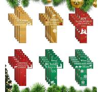 YRYRYW Nativity Christmas Ornaments - Unique Shaped Jesus Christmas Decorations - 24X Wooden Cutout Letter Ornaments, Holiday Hangable Decoration for Church Home Business Household faucets
