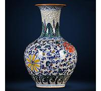 YRYRYW Porcelain Hand-painted Blue And White Porcelain Vase Imperial Kiln Chinese Household Study Living Room TV Cabinet Collection Ornaments Household faucets
