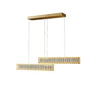 YRYRYW Post- Lamp,Restaurant Bar Dining Table Household Lamps,Creativity Personality Nordic Lighting,LED Light Luxury All Copper Crystal Chandelier-Copper tricolor light 90 * 180cm Household faucets