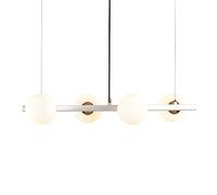 YRYRYW Postmodern Concise Magic Bean Chandelier,Dining Table Living Room Bedroom Dining Room Bar,G9 Nordic Glass Chandelier-White. 4 head Household faucets