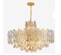 YRYRYW Postmodern Round Ceiling Light,Romantic Elegant Gold Hanging Light,E14 Light Luxury Round Crystal Chandelier,Staircase Dining Room Lights,-Gold. 80cm Household faucets