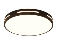 YRYRYW Promise Dimming LED Ceiling Light with Remote Control & Round Wood Art Shade Nordic Industrial Household faucets
