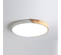 YRYRYW Promise Dimming LED Ceiling Light with Remote Control & Round Wood Art Shade Nordic Industrial Household faucets