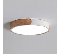 YRYRYW Promise Dimming LED Ceiling Light with Remote Control & Round Wood Art Shade Nordic Industrial Household faucets