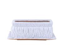 YRYRYW Rectangular Ceramic Pots Large Ceramic Flower Pot Succulent Pots Cactus Pots Containers for Succulents Planting Succulent Pots for Home Office Desk Decoration Household faucets