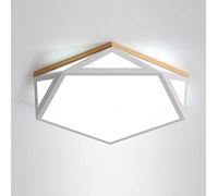 YRYRYW Three-color Dimming LED Ceiling Light Wood Art Ceiling Lamp Home Hexagon Ceiling Light Energy Saving 3.1 Inch Bedroom, Bathroom Panel Light Kitchen Island Dining Room Lighting Household