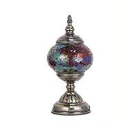 YRYRYW Turkish Moroccan Table Lamp Handmade Mosaic Glass Desk Light Style Mediterranean Retro Romantic Night Light for Bedroom Living Room Cafe Decorative Gift Lights,110-,B Household faucets
