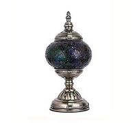 YRYRYW Turkish Moroccan Table Lamp Handmade Mosaic Glass Desk Light Style Mediterranean Retro Romantic Night Light for Bedroom Living Room Cafe Decorative Gift Lights,110-,D Household faucets