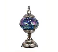 YRYRYW Turkish Moroccan Table Lamp Handmade Mosaic Glass Desk Light Style Mediterranean Retro Romantic Night Light for Bedroom Living Room Cafe Decorative Gift Lights,110-,A Household faucets