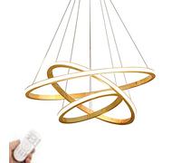 YRYRYW Wood Color LED Home Dining Room Bedroom Study Chandelier,LED Nordic Living Room Lamps,Creativity Personality Wood Art Chandelier-The wood color has no aurora distraught 40+60+80cm Household