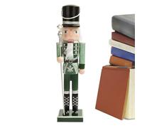 YRYRYW Wooden Nutcracker Figures - Holiday Nut Cracker Doll Figure Decorations | Seasonal Holiday Doll for Desk Display Entry Cabinets Tabletop Windowsills Fireplace Household faucets