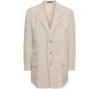Y's 40 linen triple-stitch panelled jacket - Neutrals 4