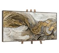 YS-Art Framed wall art «Unendlichkeit»| Pictures | Painting for wall | Abstract canvas wall art for home or office | Acrylic painting handmade