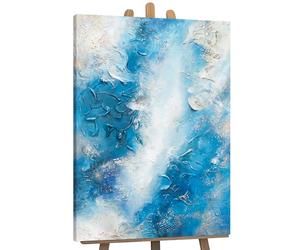 YS-Art wall art “Pacific Ocean”| Painting for living room | Painting for decoration | Abstract canvas wall art for home | Acrylic painting handmade