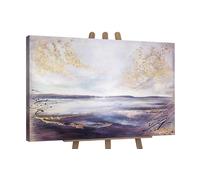 YS-Art wall art “The sea range”| Painting | Painting for wall decoration | Abstract canvas wall art | Acrylic painting handmade 48x32 inch