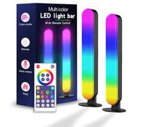 YS-INLT Smart Flow Light Bar, 2PCS Smart RGB Gaming Lights TV Backlights Color Changing Mood Light Sync with Music, APP Remote Control Ambient Lighting Flow Light Bar for Gaming/TV/PC/Room