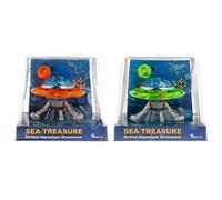 YS0911 Decor UFO Aquarium Action-Air Effect Decoration Underwater Fish for Tank Ornamen Tree Mendous Ornament Decorator