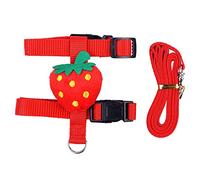 YS0911 Rabbit Harness and Leash Set Adjustable for Small Animals Ferrets Piggies Hedgehogs Outdoor Walking Cute Decorations Rabbit Harness Leash