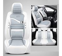 YSA ASF Car Flax Seat Covers For For Leon Mk2 For Ibiza For Ateca For Arona For Altea Xl Front+Rear 5 Seat Cover Cushion(Red-Brown-Panel)