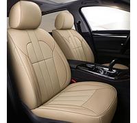 YSA ASF Car Seat Cover Custom For A5 A3 A4 A6 A7 A1 A8 Q3 Q5 Q7 100 R8 Cowhide Leather Seat Cover Cushion(Beige,Standard)