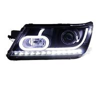 YSA ASF For Dodge For Journey 2009-2017 HeadlightsDay Running Light Head Lamp LED Bi Xenon Bulb Fog Lights 1set Car Headlight Lens Cover(No Bulb)